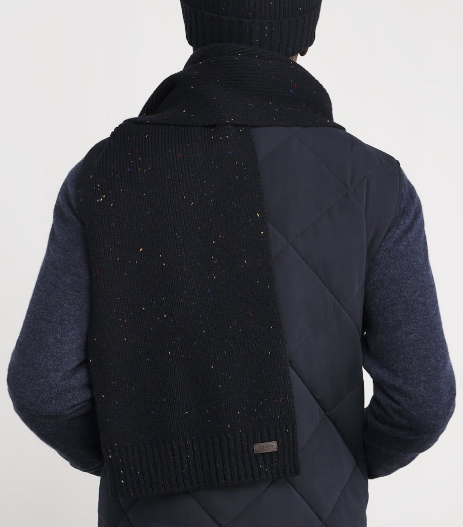 Barbour Carlton beanie and scarf gift set (British brand)