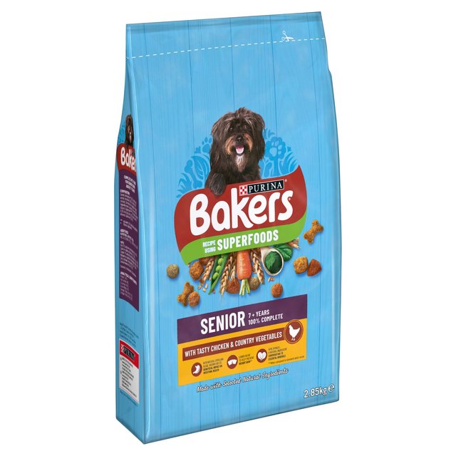 Bakers Senior Chicken with Vegetables Dry Dog Food    2.85kg GOODS M&S   