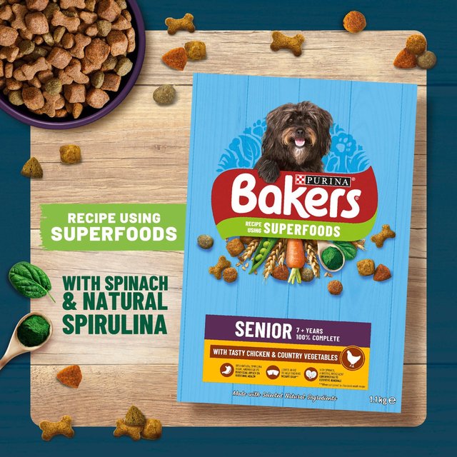 Bakers Senior Chicken with Vegetables Dry Dog Food    2.85kg GOODS M&S   