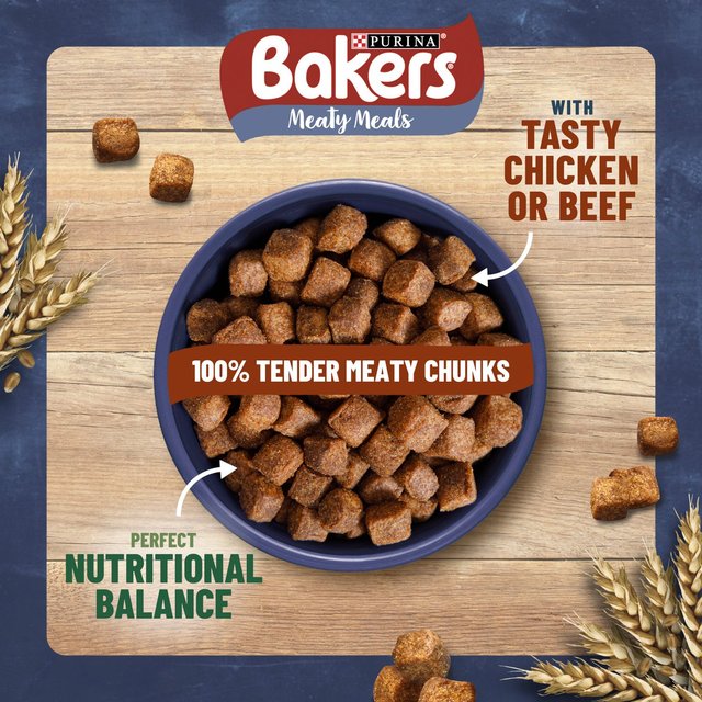 Bakers Meaty Meals Beef Dry Dog Food 2.7kg McGrocer