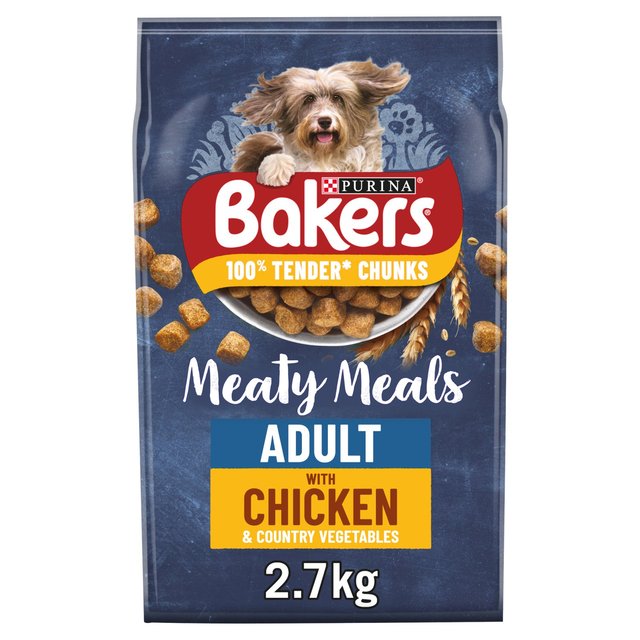 Bakers Meaty Meals Chicken Dry Dog Food    2.7kg GOODS M&S   