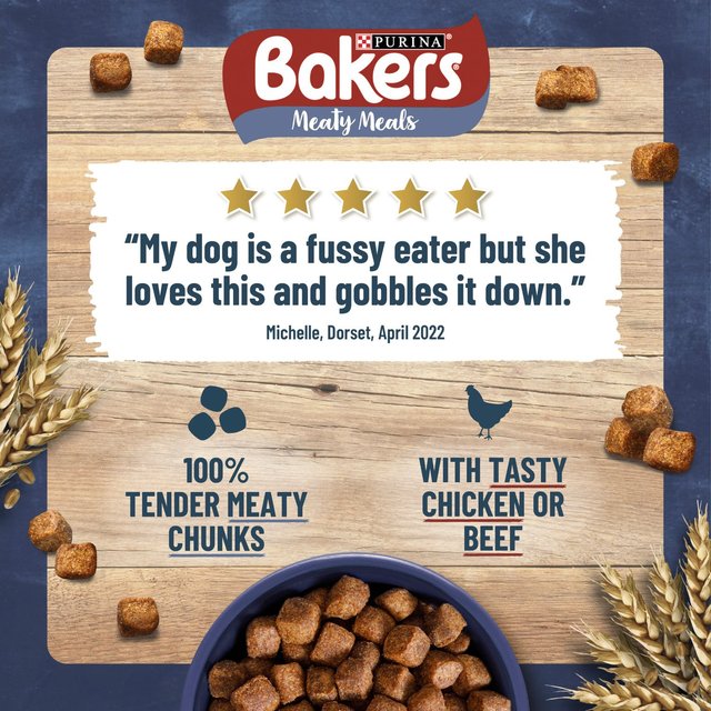 Bakers Meaty Meals Chicken Dry Dog Food    2.7kg GOODS M&S   