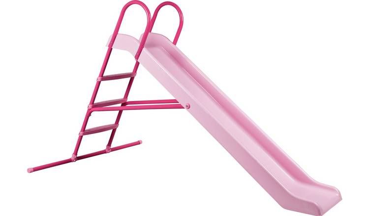 Chad Valley 7ft Kids Garden Slide - Pink