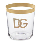 Dolce&Gabbana DG Millennials Logo glass tumblers set of 2 - British product