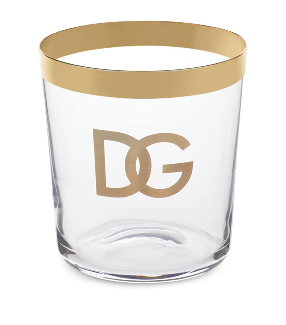 Dolce&Gabbana DG Millennials Logo glass tumblers set of 2 - British product