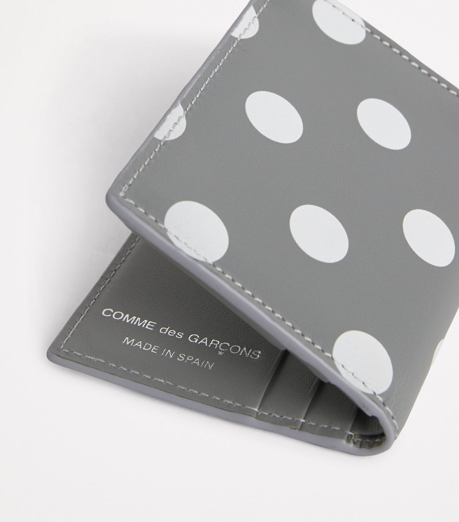 Comme des Garçons Wallet polka-dot card holder 10x8cm - British product