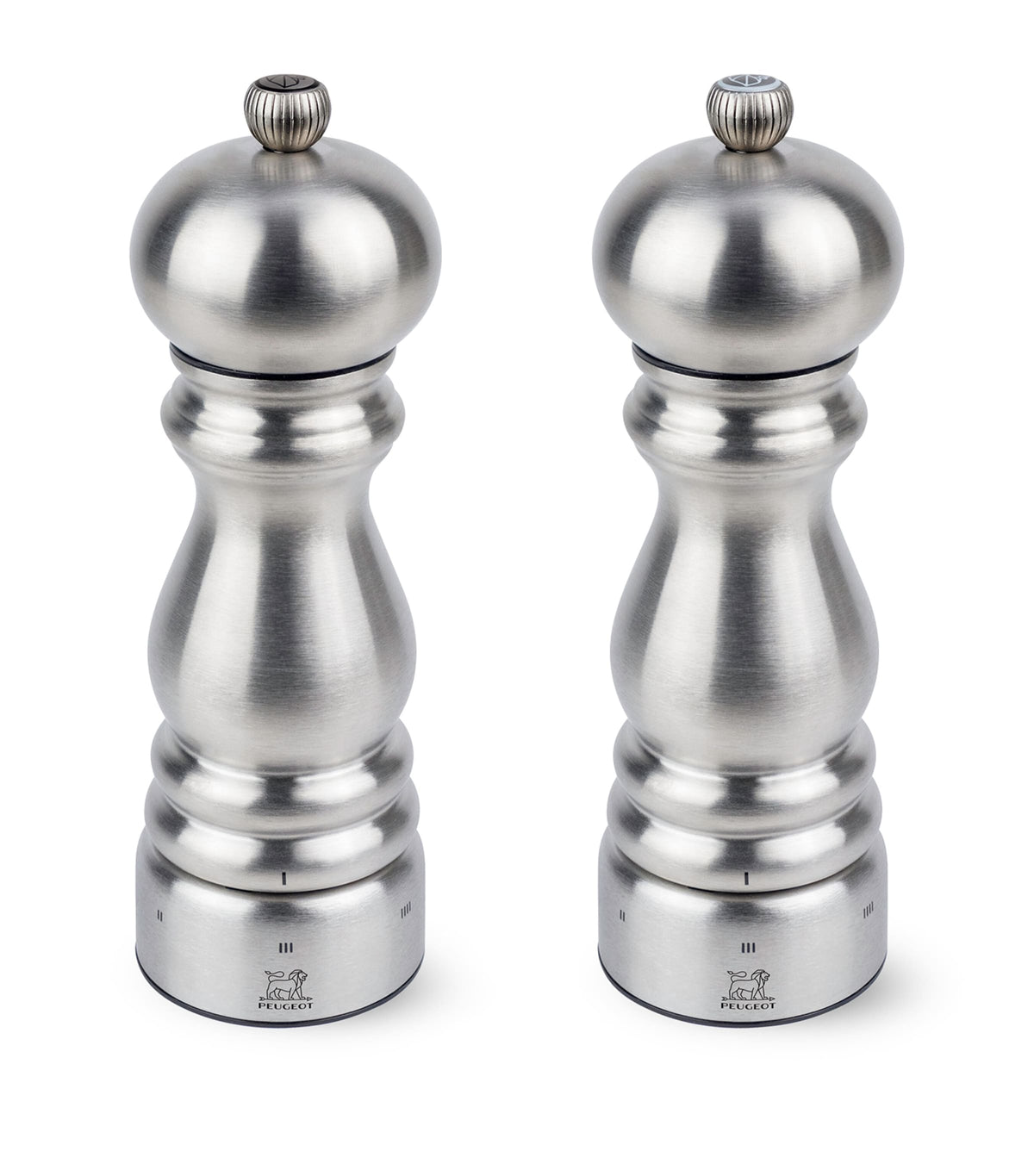 Peugeot Paris Chef stainless steel salt and pepper mill set 18cm, imported from the UK