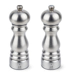 Peugeot Paris Chef stainless steel salt and pepper mill set 18cm, imported from the UK