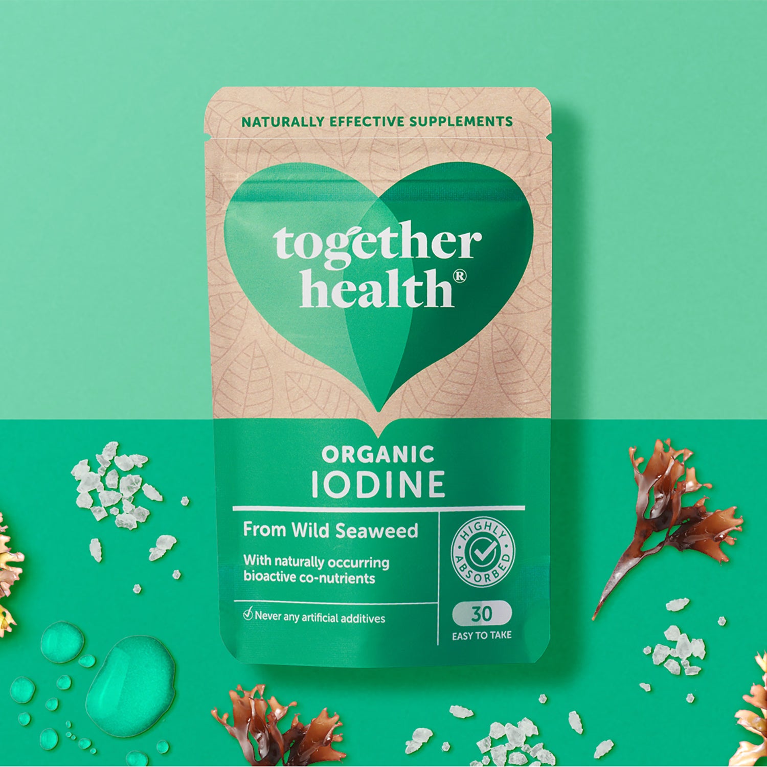 Together Health Organic Iodine supplement 30 capsules - British product