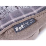 Petface grey check dog bed large, imported from the UK