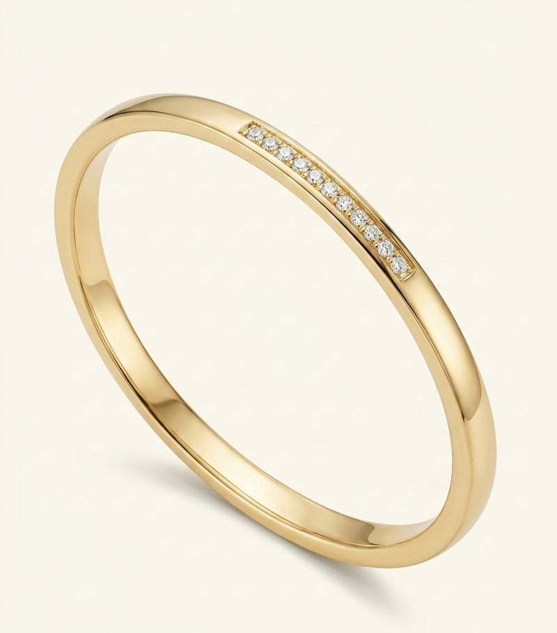 Cartier Juste Un Clou yellow gold diamond bracelet (British brand)