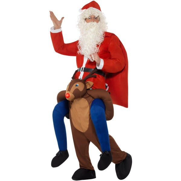 Smiffys Piggyback Reindeer Rudolf Costume, UK version