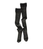 Miu Miu lamé knee-high socks, UK version