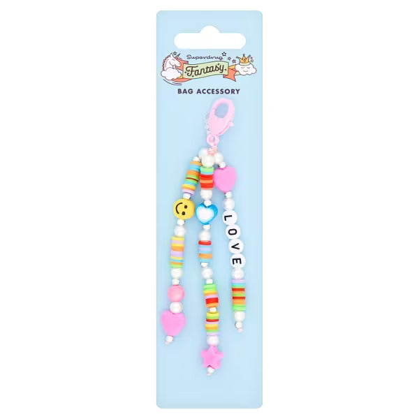 Fantasy Bead Keychain Clip 4 designs - British product