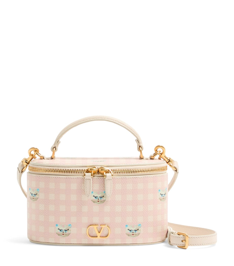 Valentino Garavani mini leather vanity case top-handle bag - British product
