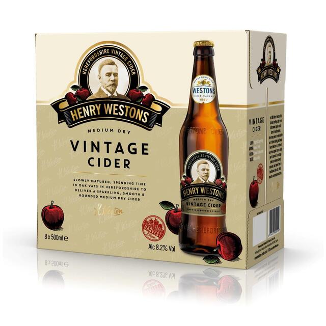 Henry Westons Vintage Cider   8 x 500ml