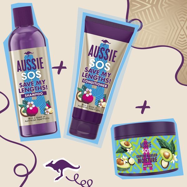 Aussie SOS Supercharged Moisture Vegan Hair Mask, 450ml shampoo & conditioners Boots   