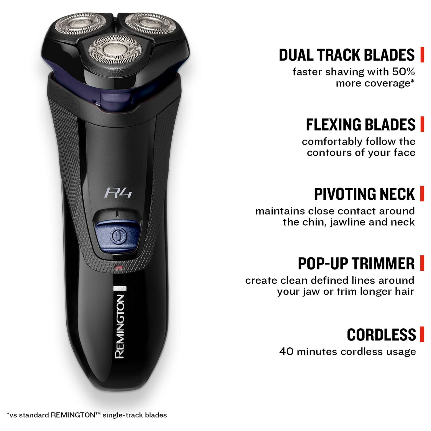 Remington R4002 cordless rotary shaver, imported from the UK