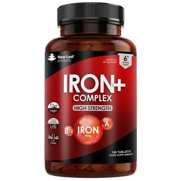 Iron Tablets Complex High Strength Complex + Vitamins C, B12 GOODS Superdrug   