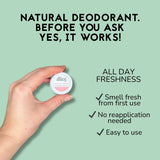 The Natural Deo Co. teen deodorant balm Sweet Mint 10g, UK version