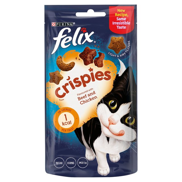 Felix Crispies Chicken & Beef Cat Treats   45g GOODS M&S   