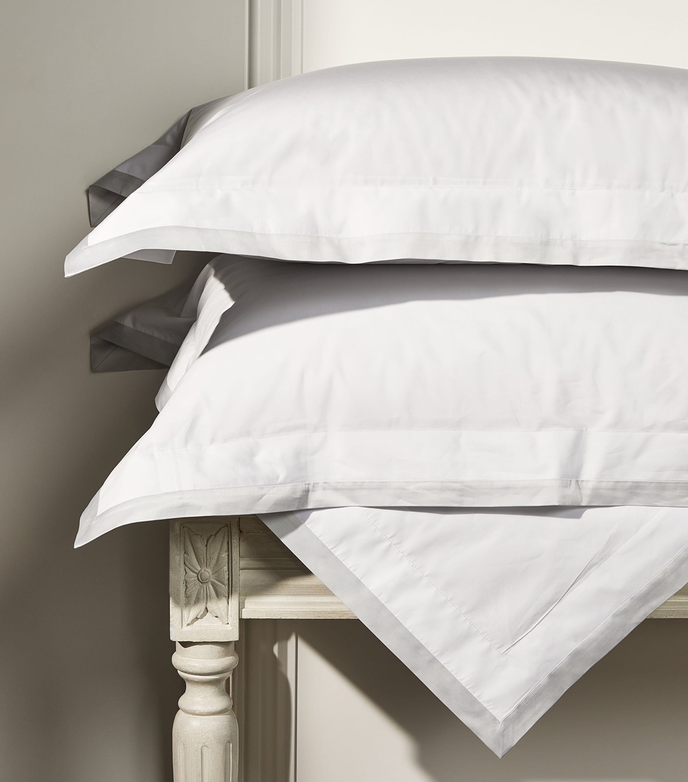Celso De Lemos Oxford pillowcase with contrasting trim 50cm x 75cm - British product
