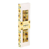 Something Different sunflower taper candles pack of 3 (British brand)