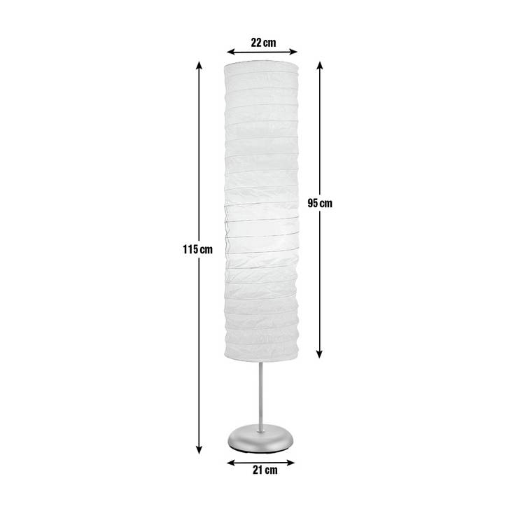 Argos Home tube paper floor lamp white, UK version