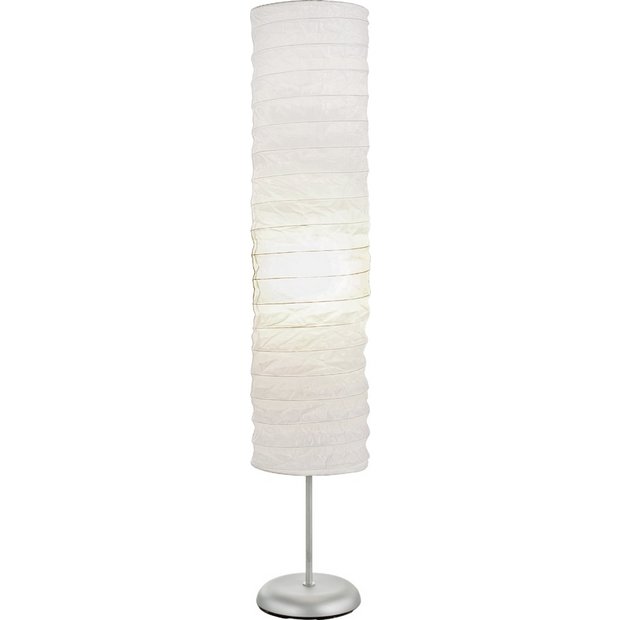 Argos Home tube paper floor lamp white, UK version
