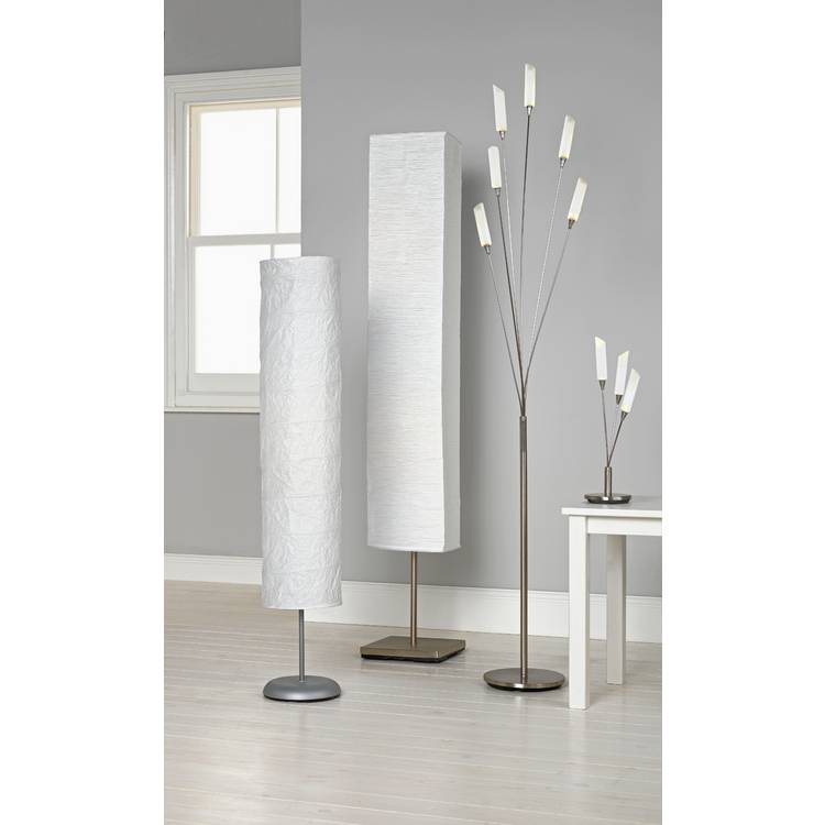 Argos Home tube paper floor lamp white, UK version
