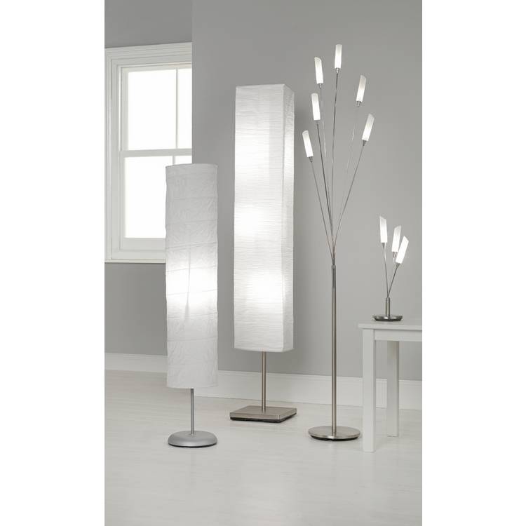 Argos Home tube paper floor lamp white, UK version
