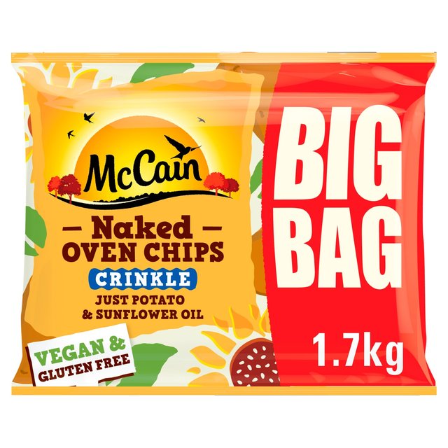 McCain Naked Oven Chips Crinkle Cut   1.7kg