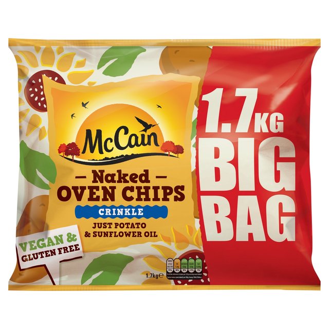 McCain Naked Oven Chips Crinkle Cut   1.7kg