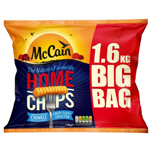 McCain Home Chips Crinkle Cut   1.6kg