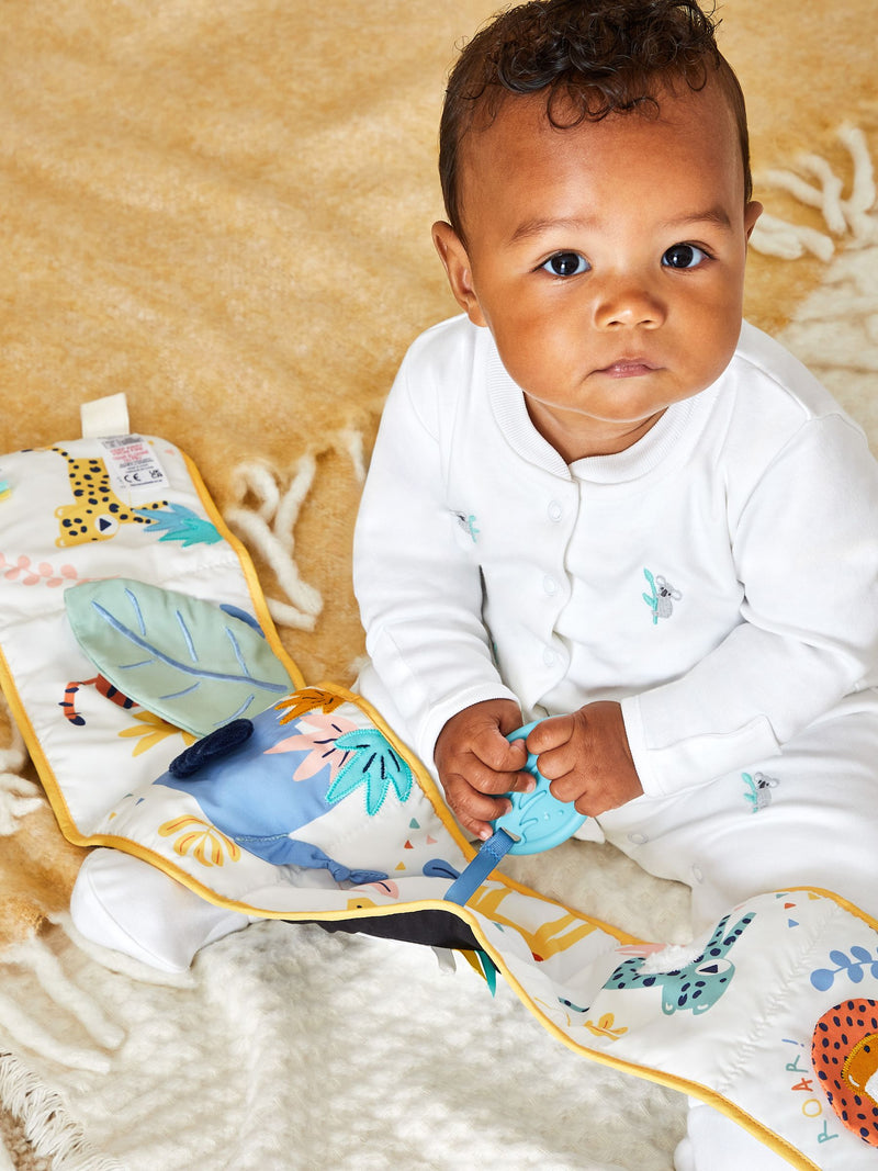 JoJo Maman Bébé Yellow Safari activity book (British brand)