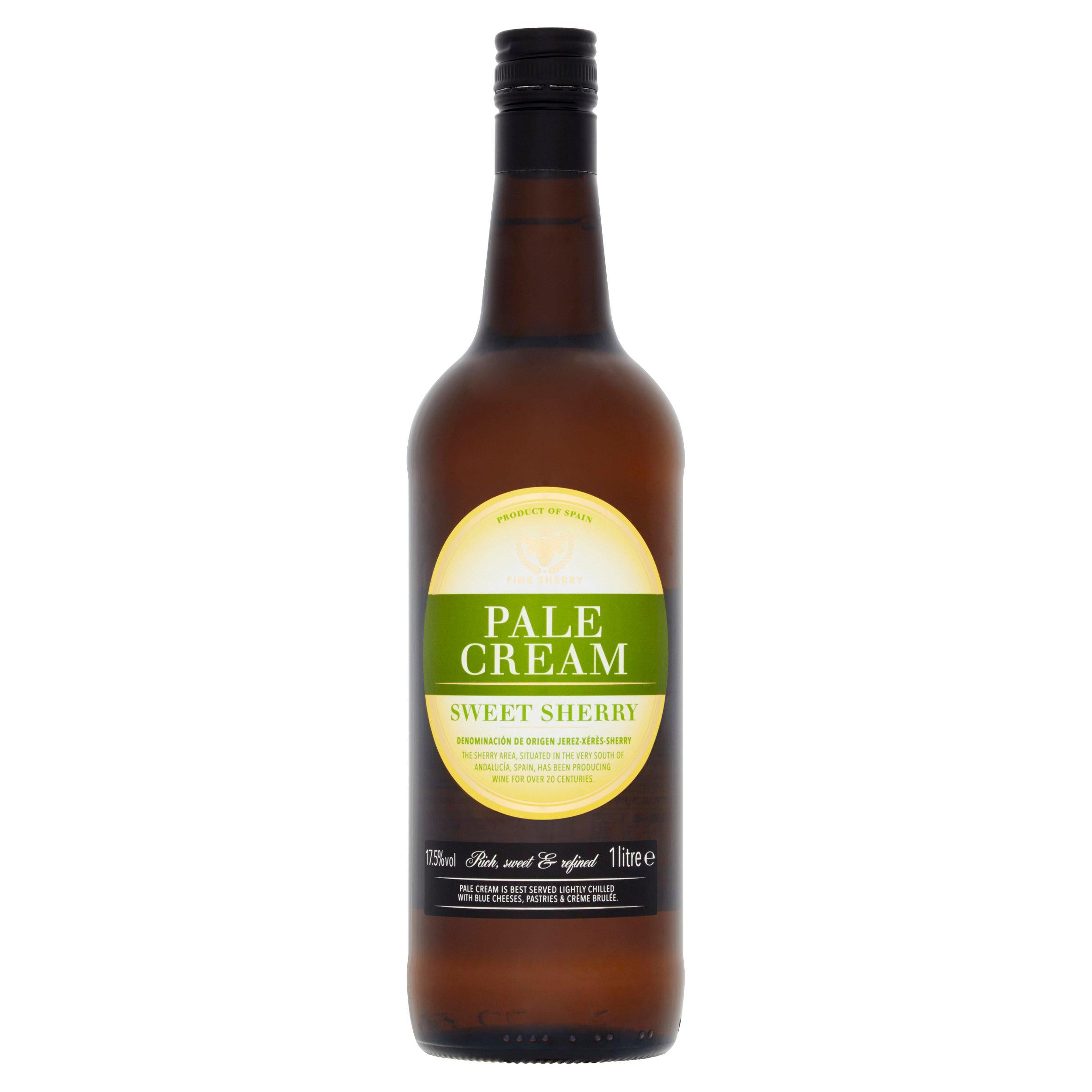 Sainsbury's Sweet Pale Cream Sherry 1L GOODS Sainsburys   