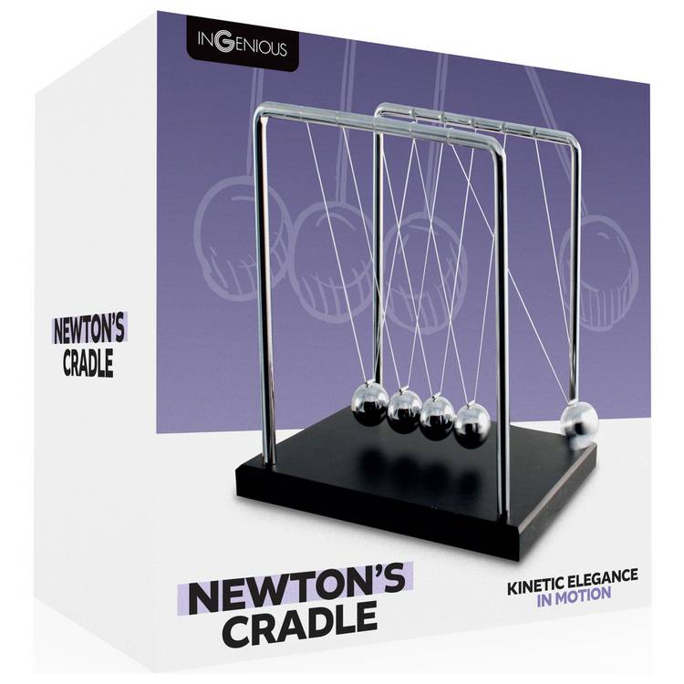RED5 Newton's Cradle desk toy H18cm, imported from the UK