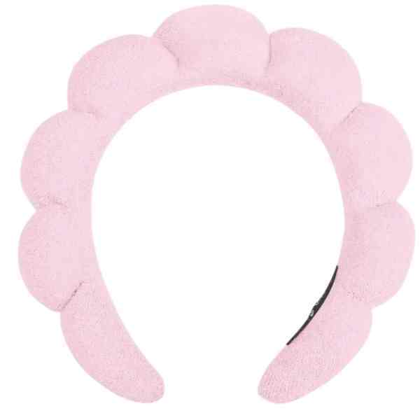 Luvyah Cosmetics bubble spa headband in pink (British brand)