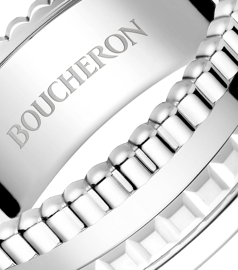 Boucheron Quatre Double White edition ring white gold 6.5mm (British brand)