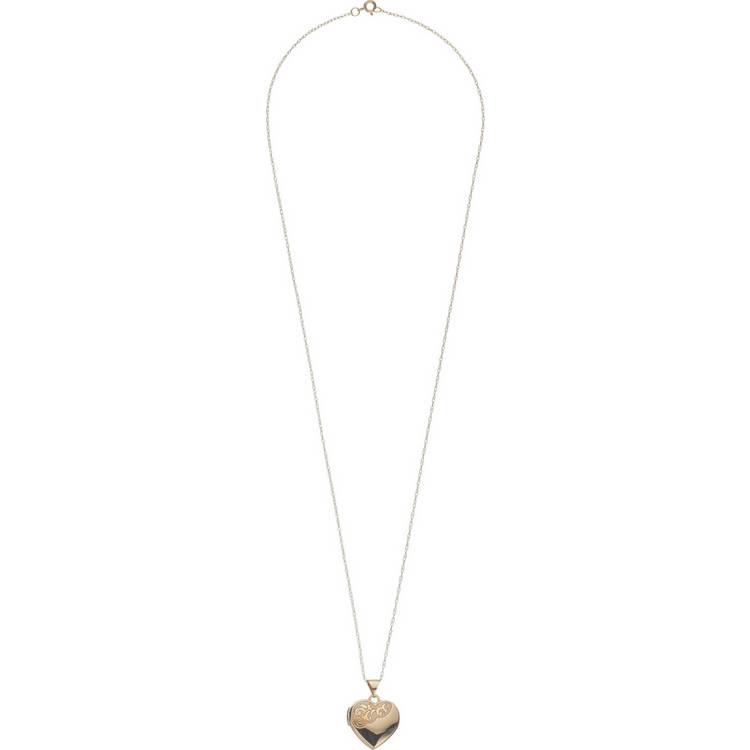 Moon & Back gold heart two-photo locket, UK version