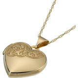 Moon & Back gold heart two-photo locket, UK version