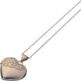 Moon & Back gold heart two-photo locket, UK version
