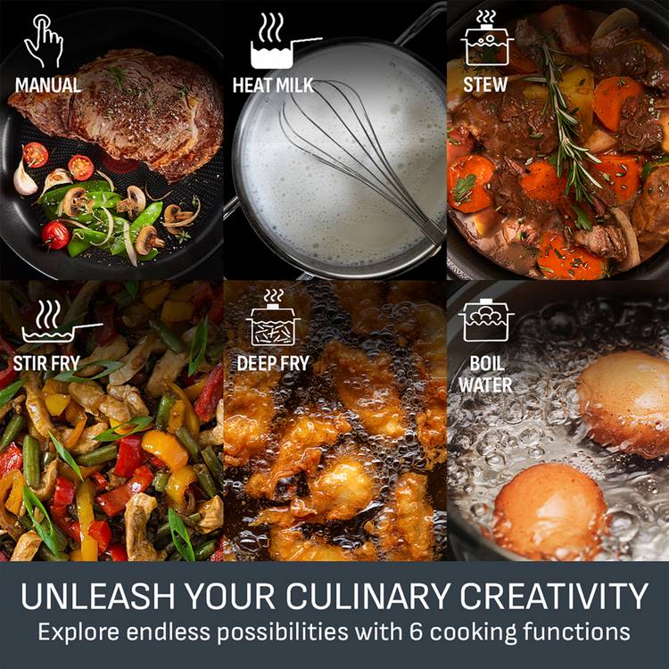 Tefal induction hob black 2100W - British product