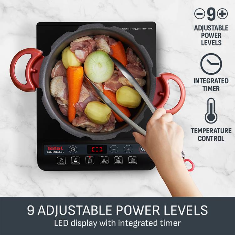 Tefal induction hob black 2100W - British product