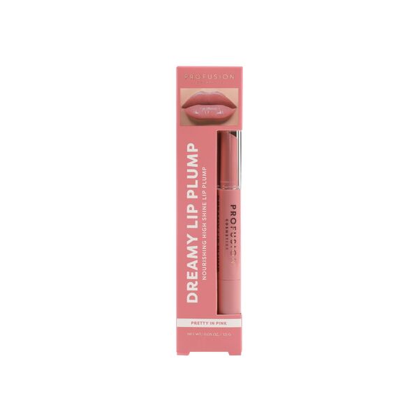 Profusion Cosmetics Dreamy Lip Plump Pretty In Pink lip gloss, imported from the UK