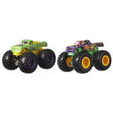 Hot Wheels Monster Trucks two-pack 1:64 scale character vehicles, imported from the UK