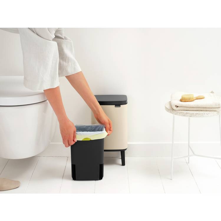 Brabantia waste bin soft beige 4 litre, imported from the UK
