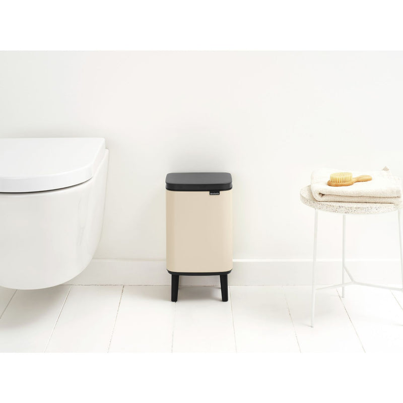 Brabantia waste bin soft beige 4 litre, imported from the UK