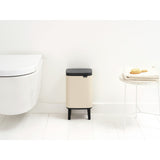 Brabantia waste bin soft beige 4 litre, imported from the UK
