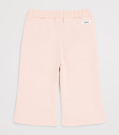Pantalons de survêtement droits à logo Chloé Kids pour enfants (6-36 mois) - Acheter en ligne sur McGrocer